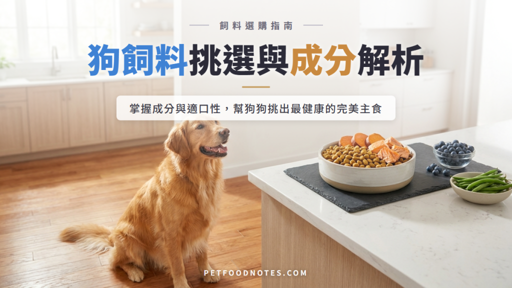 狗飼料選購指南：成分、排便與適口性評估