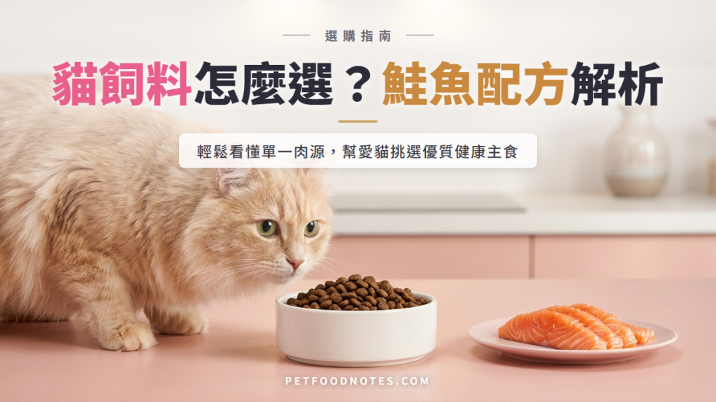 貓飼料選購指南：鮭魚配方、單一肉源與成分解析