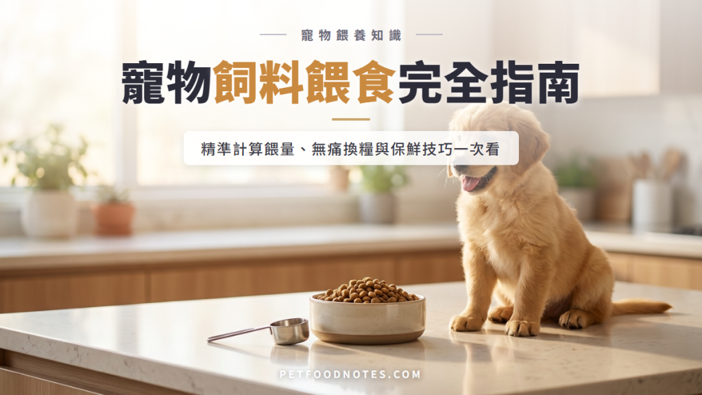 寵物飼料餵食指南：餵量計算、換糧與保存技巧