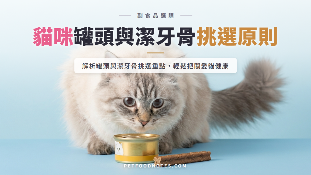 貓咪副食品選購指南：罐頭與潔牙骨挑選原則