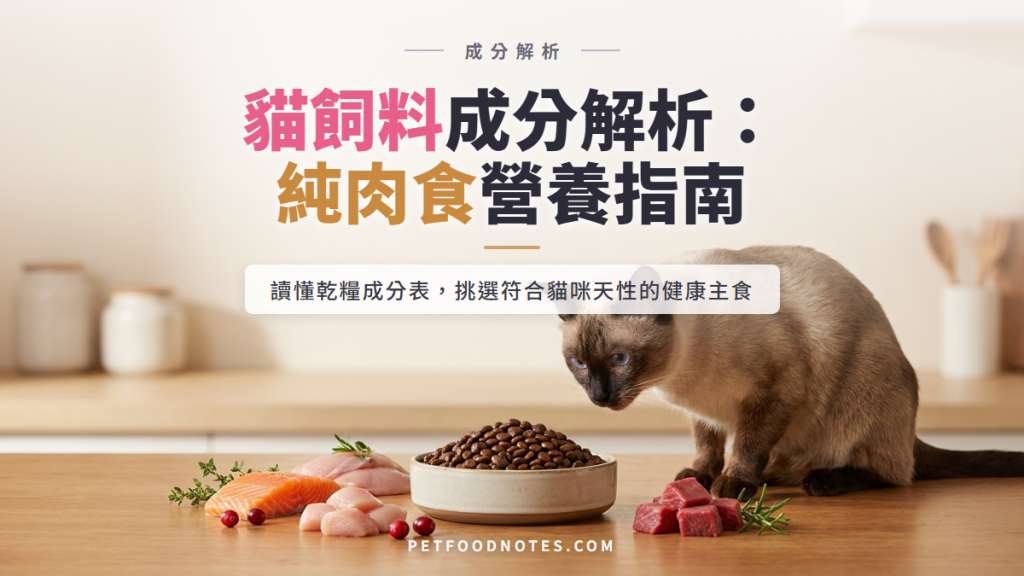 貓飼料成分深度分析：純肉食動物的關鍵營養指南