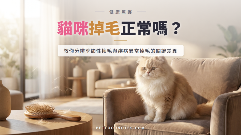 貓咪掉毛正常嗎？解析季節性與異常掉毛的差異