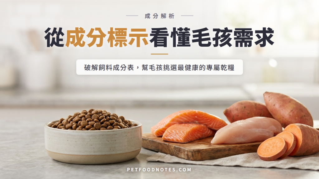 寵物飼料選擇指南：從成分標示看懂毛孩真正需求