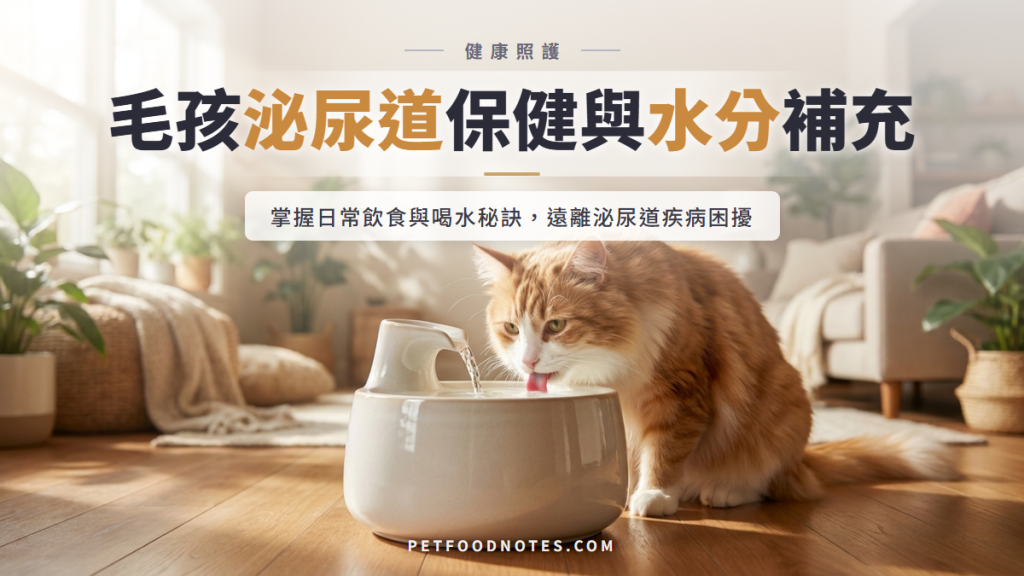 毛孩泌尿道保健指南：日常飲食與水分補充重點
