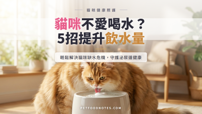 貓咪不愛喝水？提升飲水量的5個實用技巧