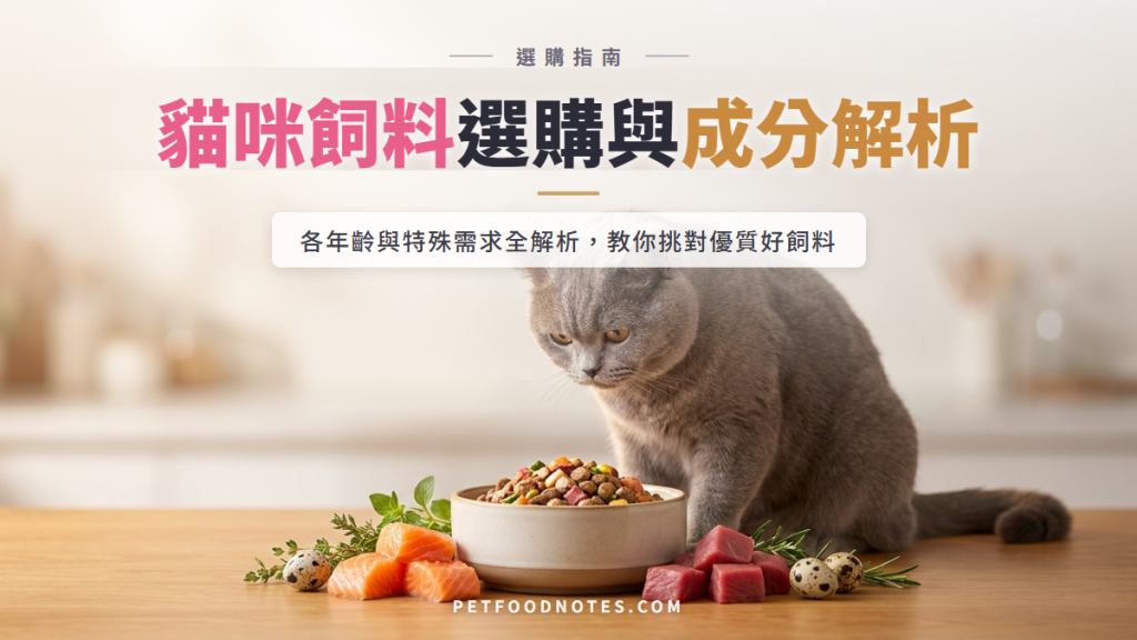 貓咪飼料選購指南：不同年齡、特殊需求與成分解析