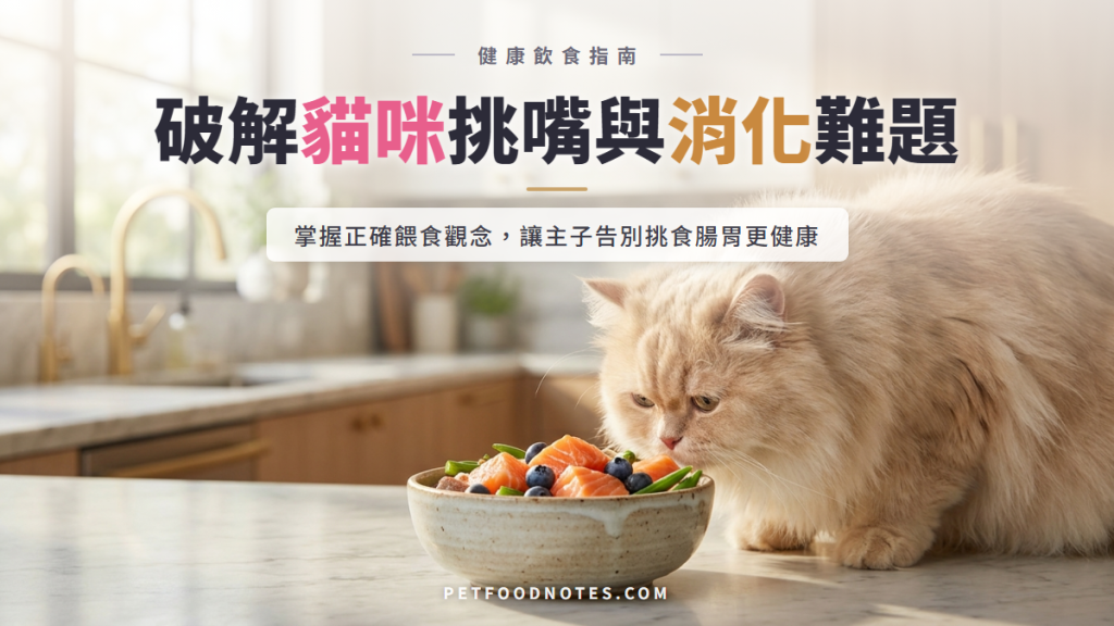 貓咪挑嘴、消化與健康飲食指南：常見問題與解決方案