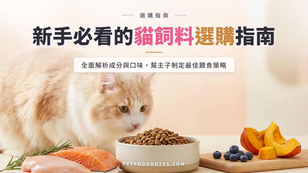 貓飼料選購指南：成分、口味與餵食策略