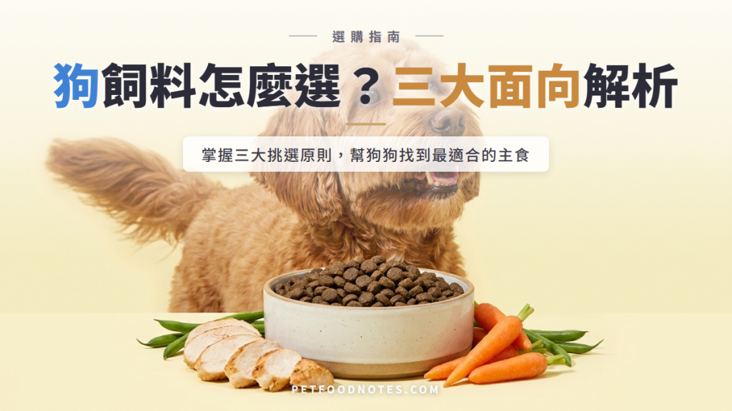 狗飼料怎麼選？三大面向帶你完整了解