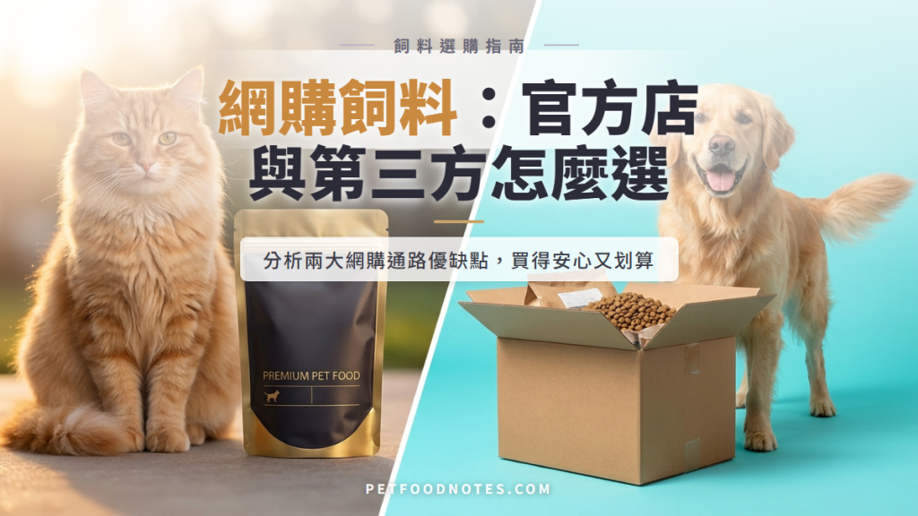 寵物飼料線上購買指南：官方店與第三方通路如何選擇