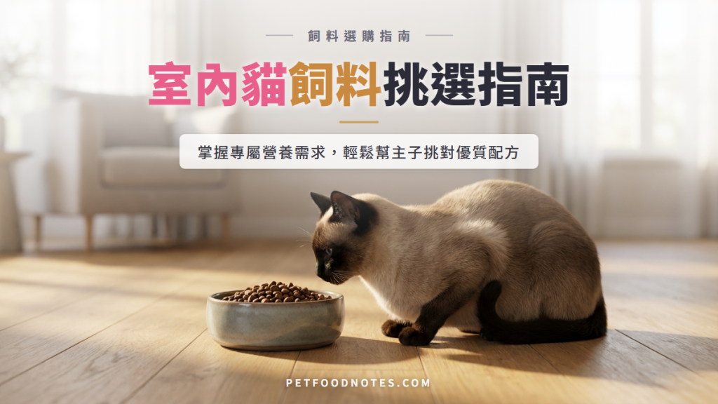 室內貓飼料選擇指南：專屬配方與營養需求解析
