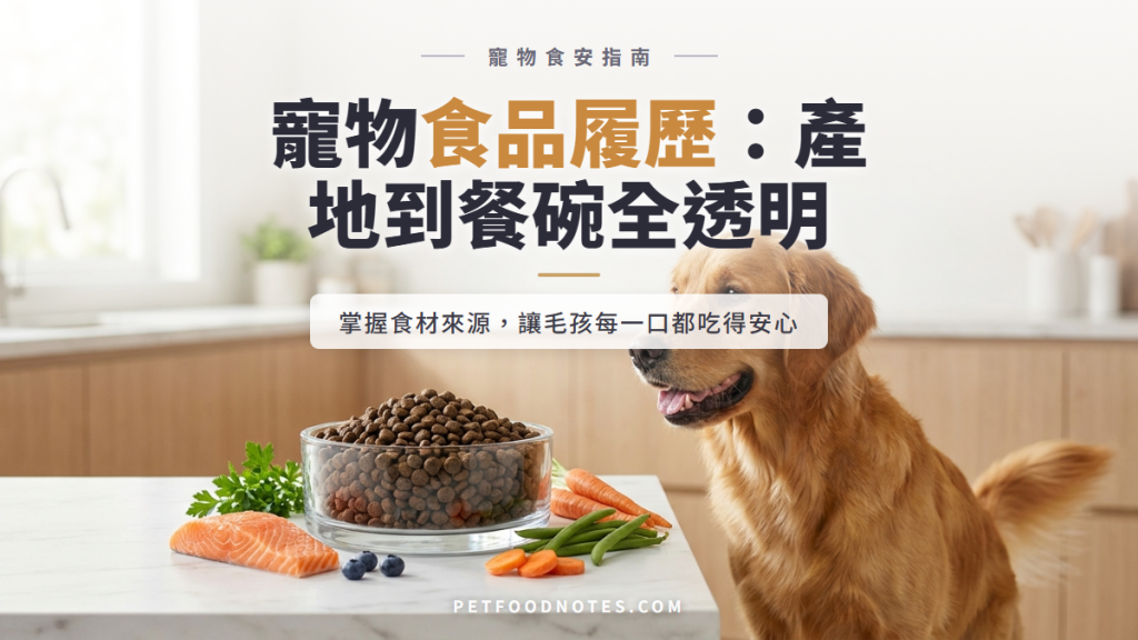 寵物食品履歷查詢系統：從產地到餐碗全程透明