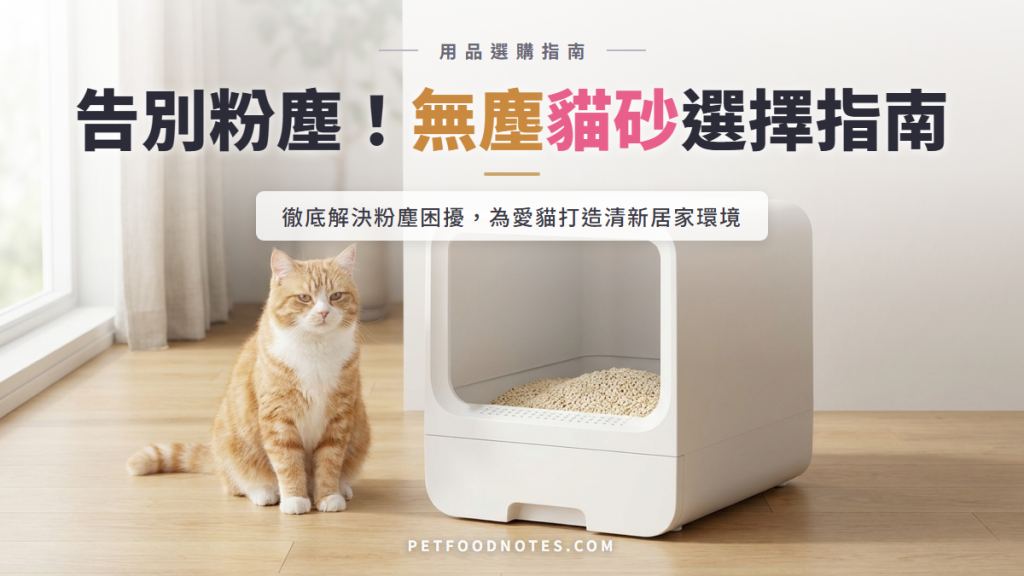 無塵貓砂選擇指南：過敏貓咪與飼主的理想方案
