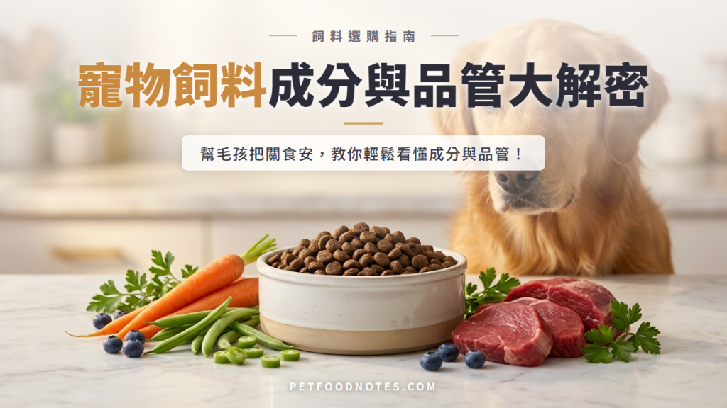 寵物飼料評估：從成分到品管的全方位檢視