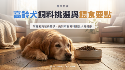 高齡犬飲食指南：市售飼料如何挑選與餵食要點