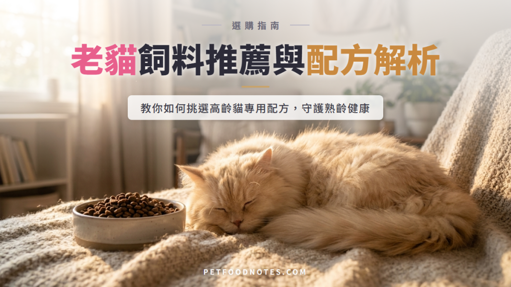 老貓飼料推薦：市售高齡貓專用配方深度解析
