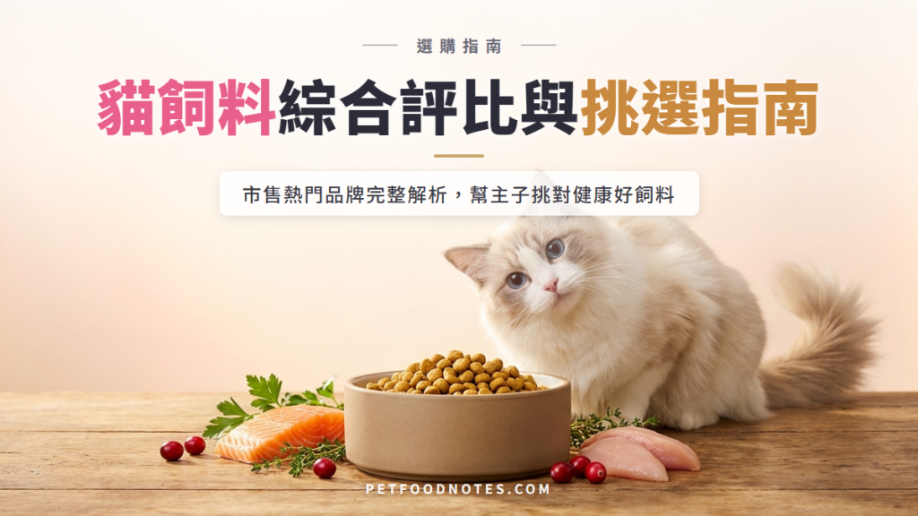 貓飼料綜合評比：挑選指南與品牌分析