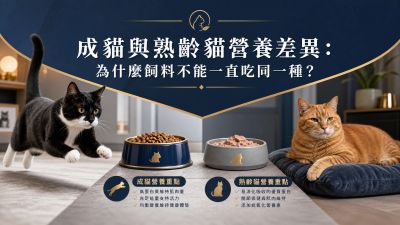 成貓與熟齡貓營養差異：為什麼飼料不能一直吃同一種？