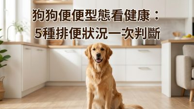 狗狗便便型態看健康：5種排便狀況一次判斷