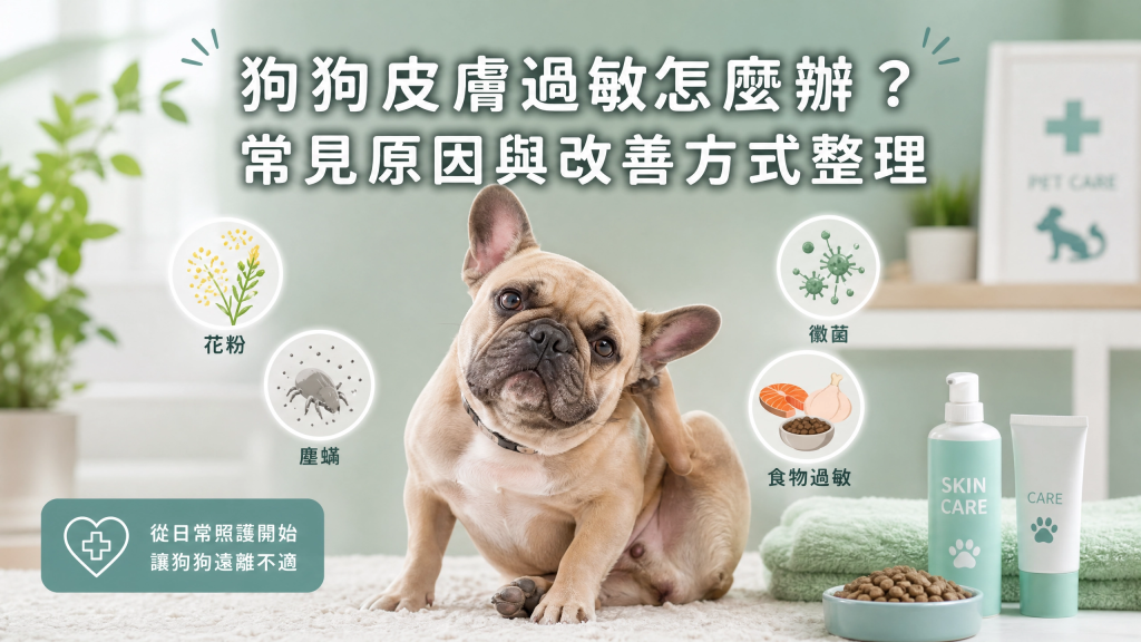 狗狗皮膚過敏怎麼辦？常見原因與改善方式整理