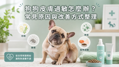 狗狗皮膚過敏怎麼辦？常見原因與改善方式整理