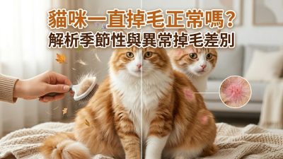 貓咪一直掉毛正常嗎？解析季節性與異常掉毛差別