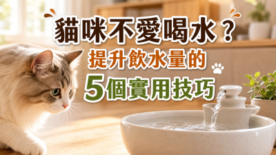 貓咪不愛喝水？提升飲水量的5個實用技巧