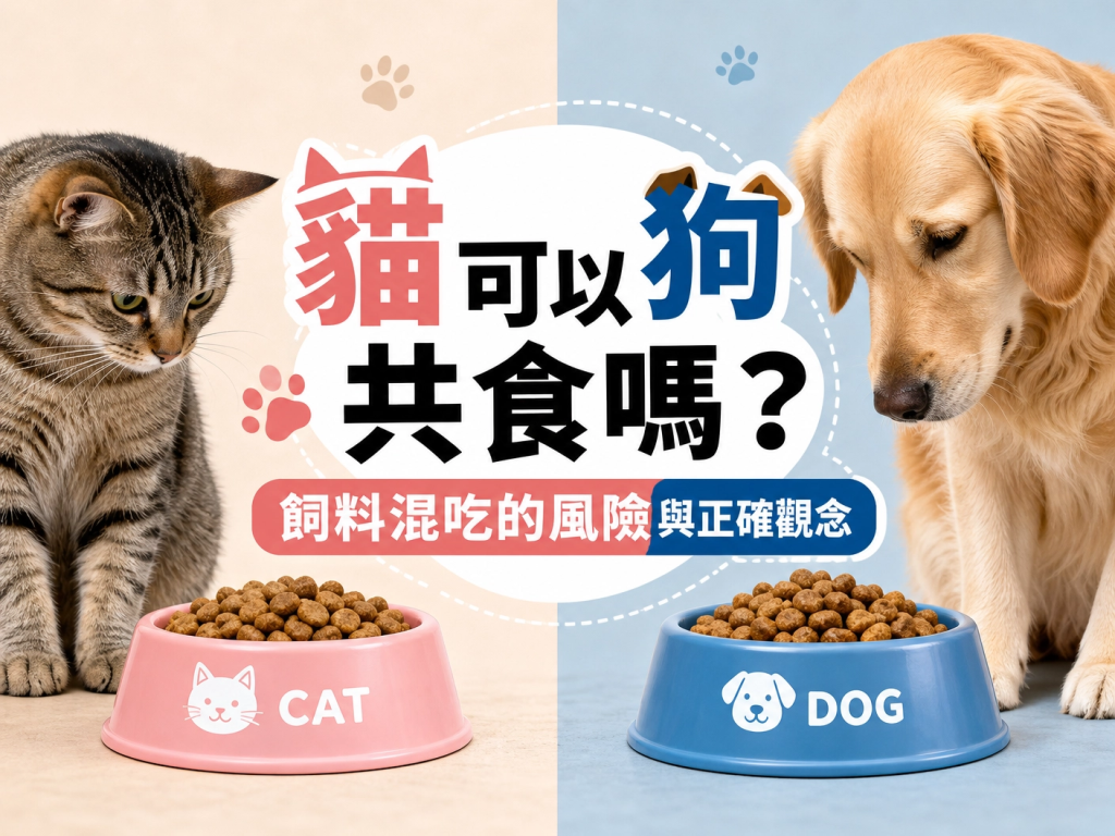 貓狗可以共食嗎？飼料混吃的風險與正確觀念