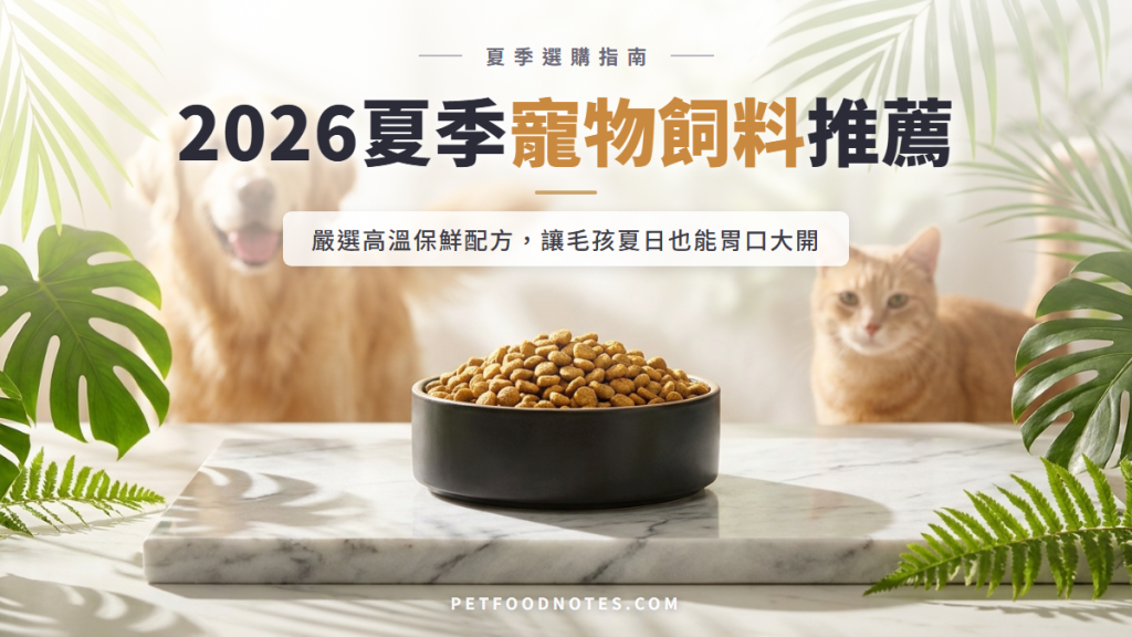 2026 夏季寵物飼料推薦：高溫保鮮與適口性精選