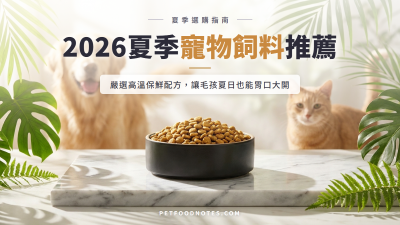 2026 夏季寵物飼料推薦：高溫保鮮與適口性精選