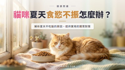 貓咪夏天吃不下怎麼辦？食慾不振的原因與對策