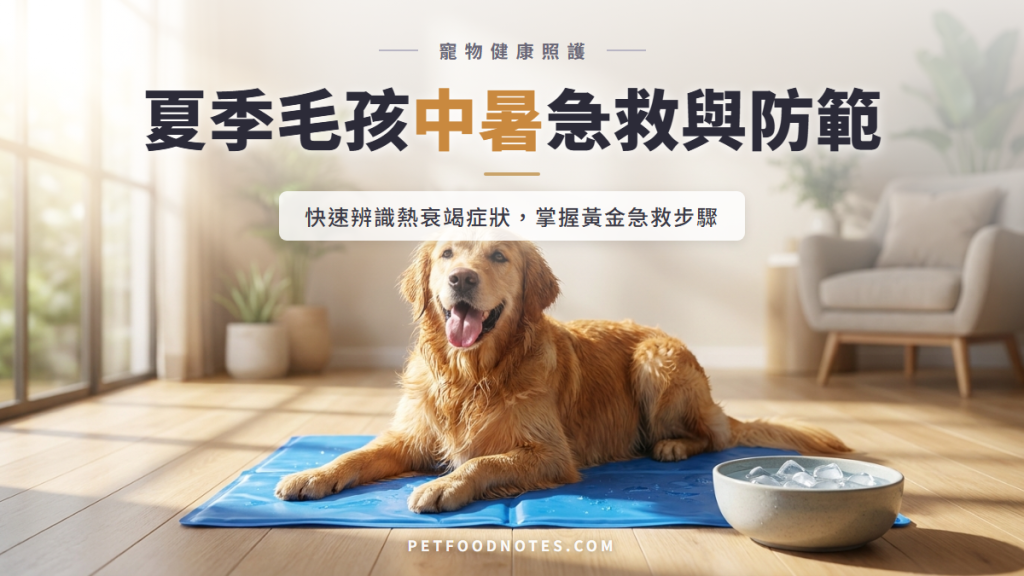 夏季毛孩中暑防範指南：症狀辨識與急救步驟