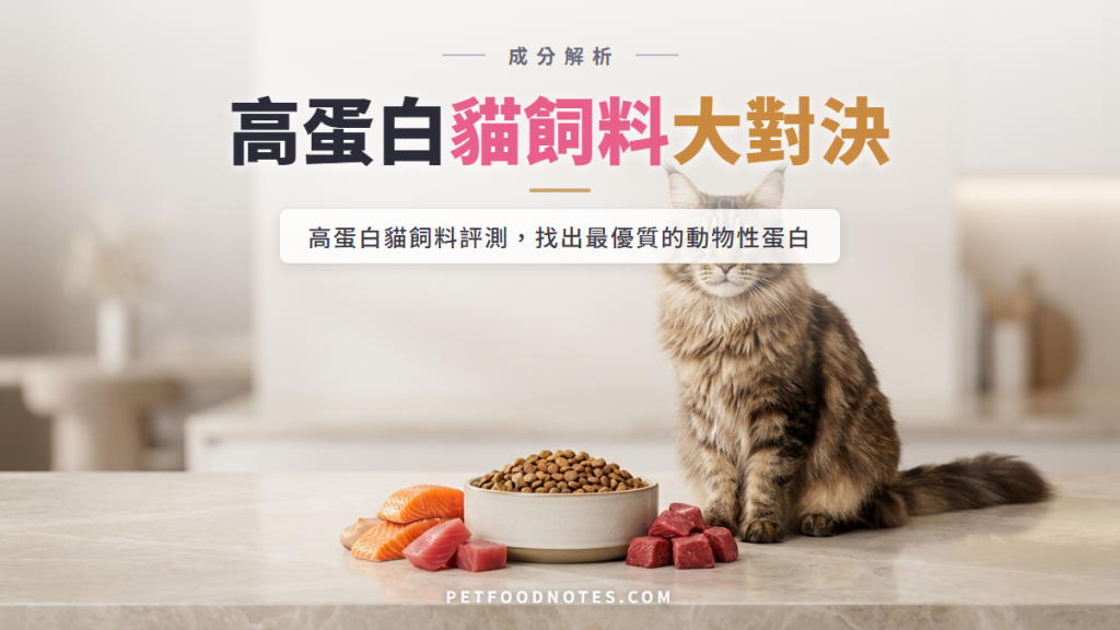 高蛋白貓飼料比較表：動物性蛋白占比大對決