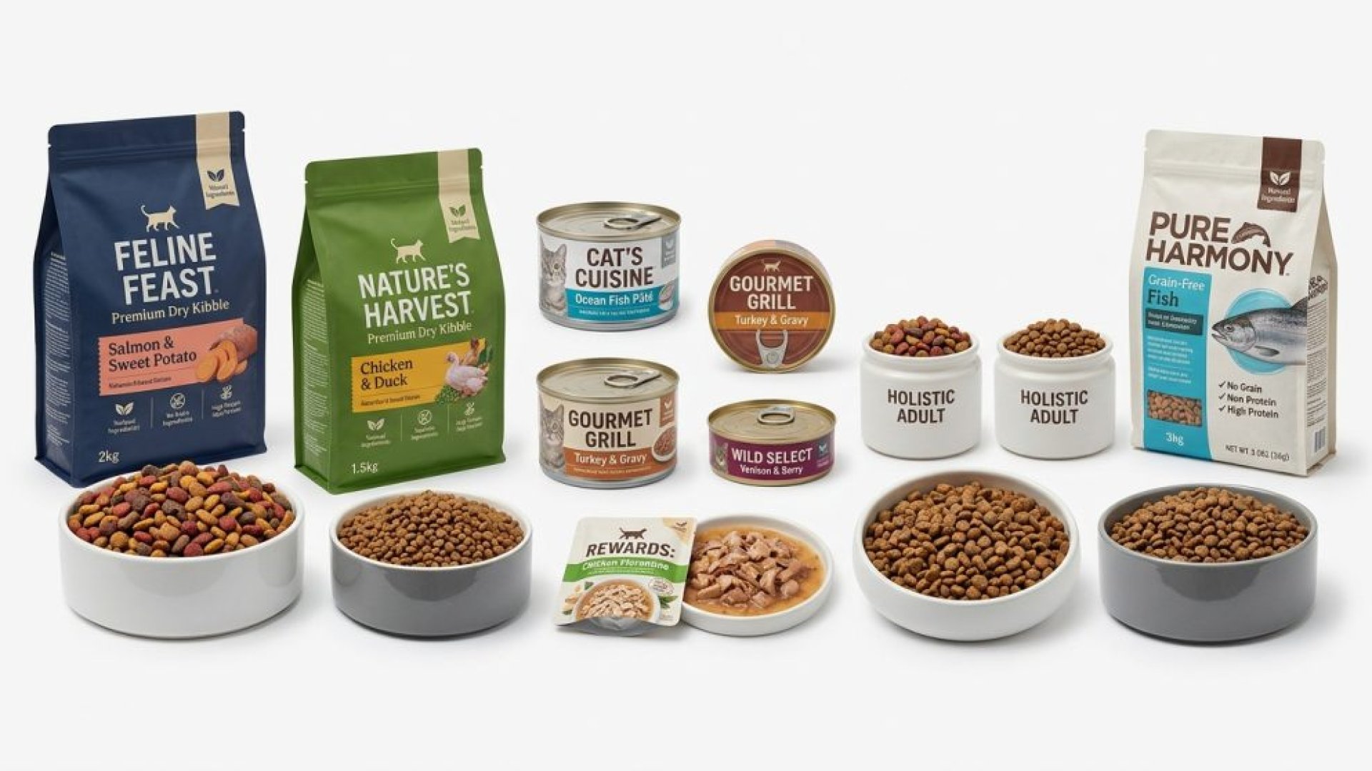 倍力寵物食品提供多樣化的優質乾糧、濕糧與罐頭，滿足毛孩不同階段的營養需求，確保牠們健康快樂成長。