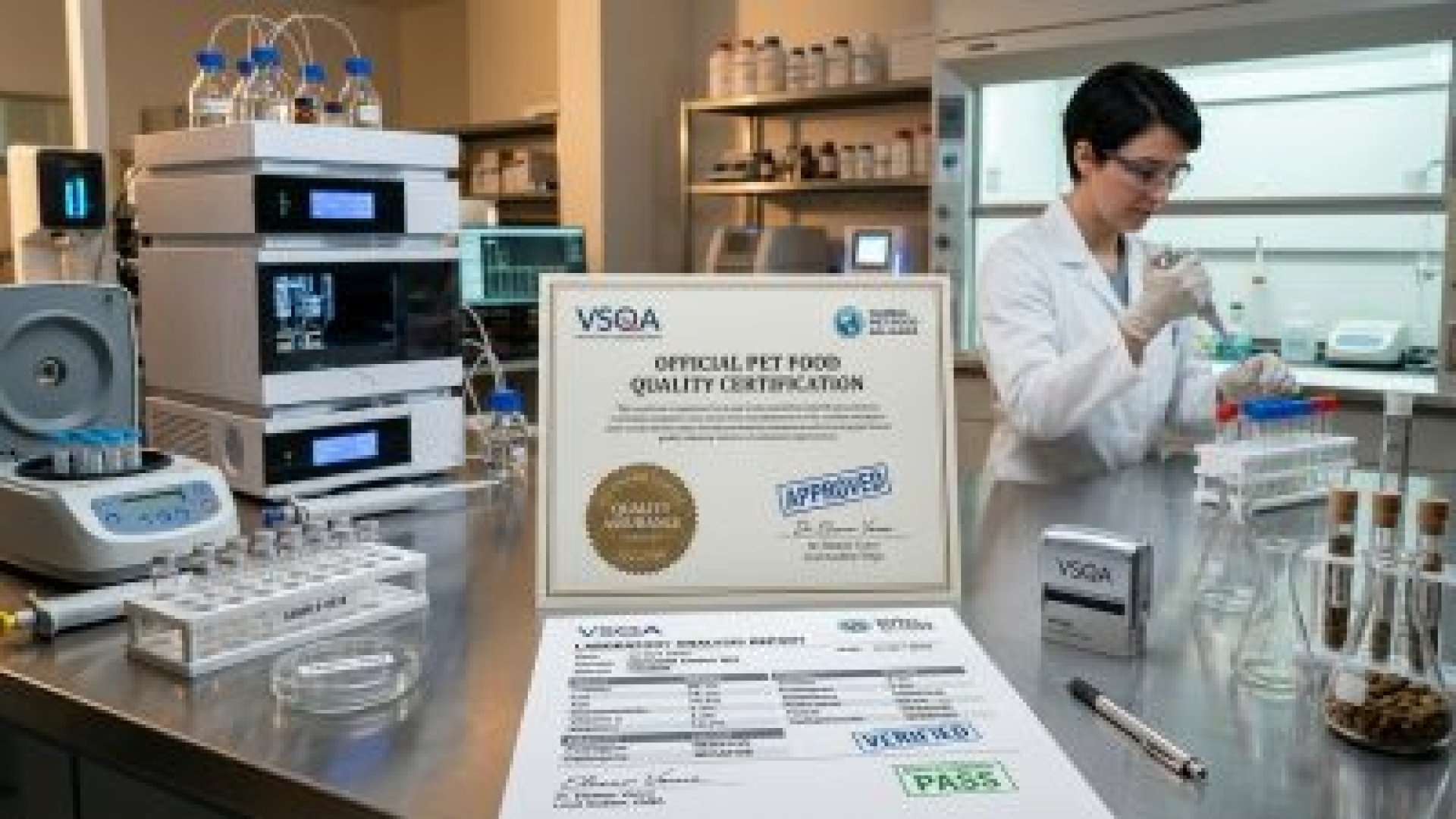 倍力寵物食品筆記的專業檢測流程，確保每份倍力飼料都符合官方品質認證與嚴格的實驗室分析標準。