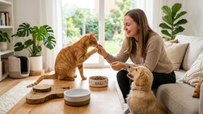 貓咪飼料當作零食的正確餵食方式與常見問題解答